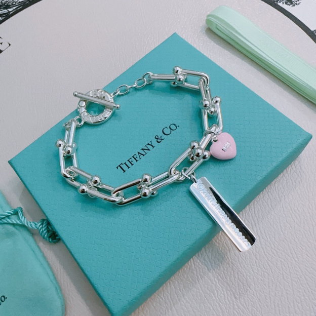 ティファニー「Tiffany & Co.」ポリッシュドシルバーリンク ブレスレット
