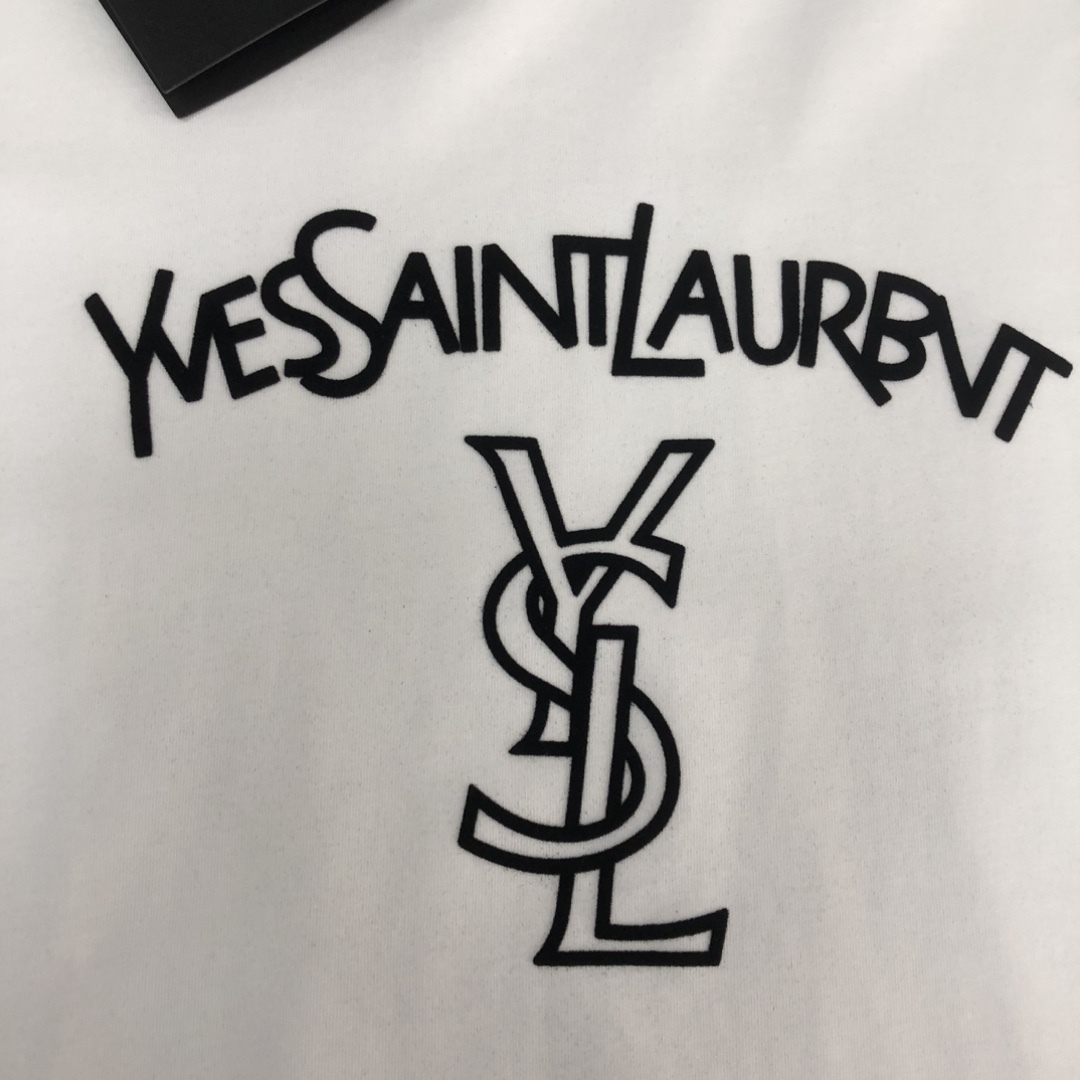 サンローラン「Saint Laurent」サマーコレクション クルーネックTシャツ