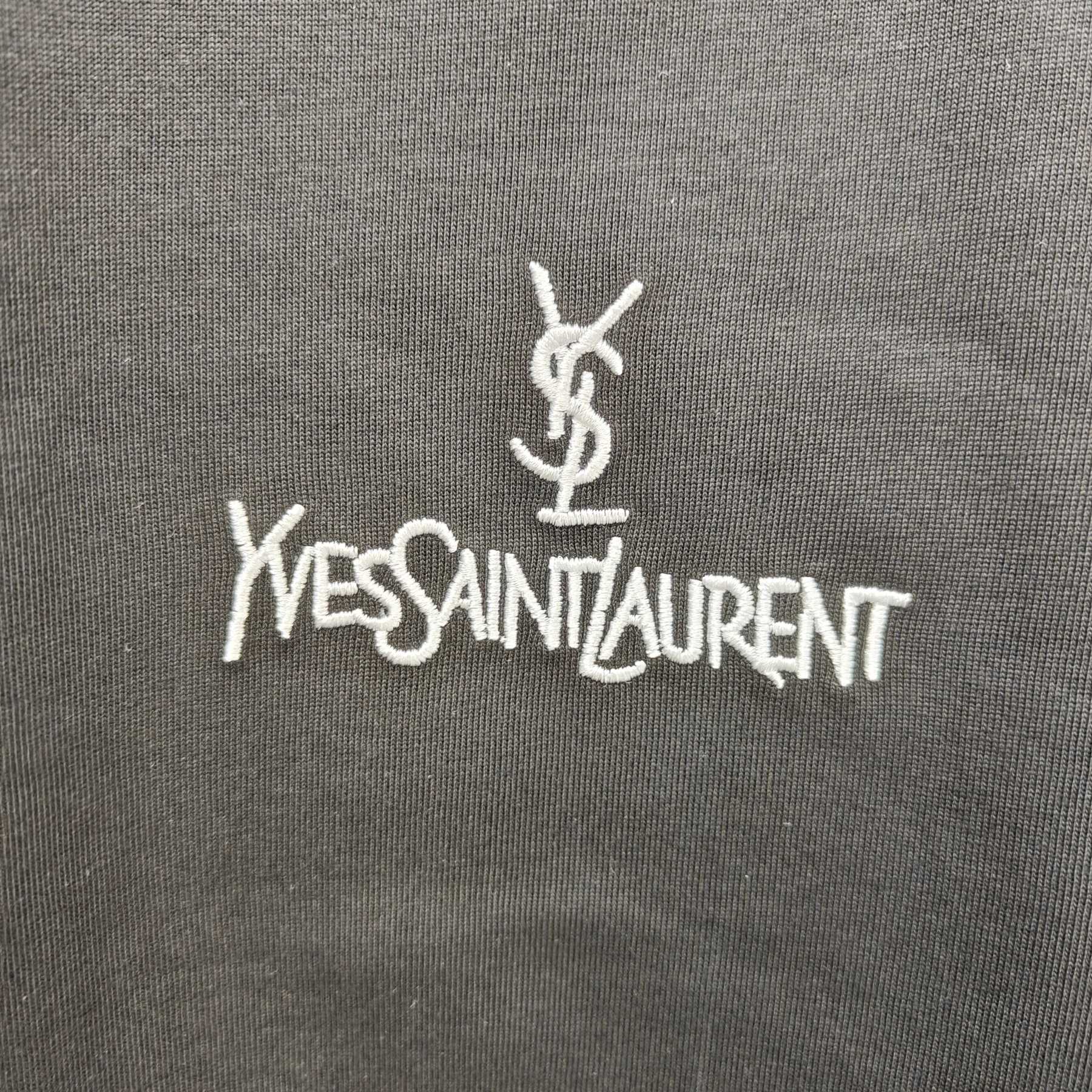 サンローラン「Saint Laurent」2025SS ユニセックス ショートスリーブTシャツ