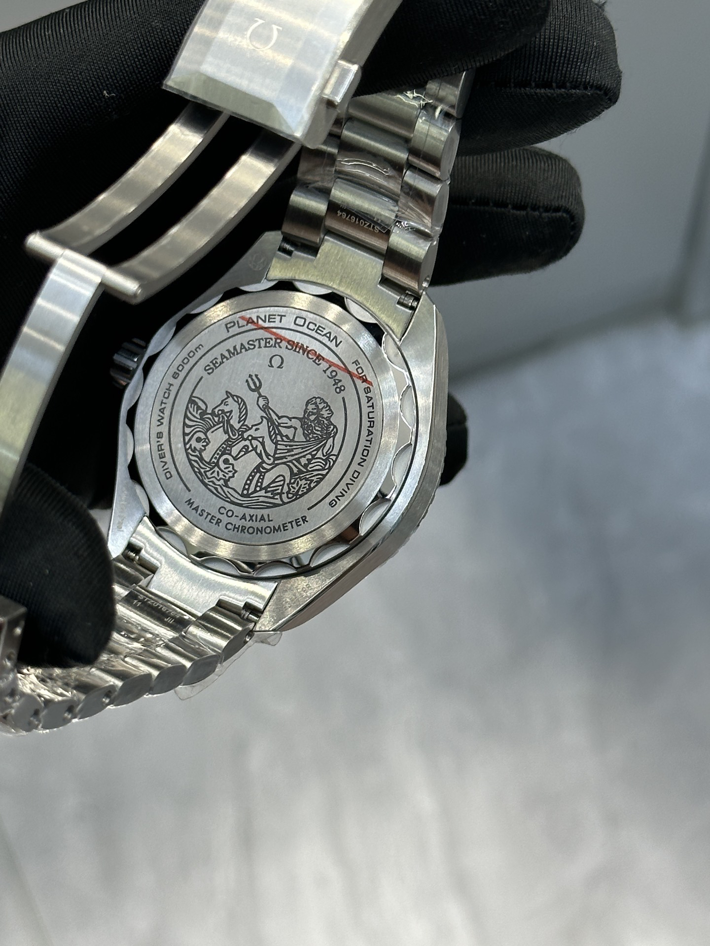 オメガ「Omega」シーマスター プラネットオーシャン "ポセイドン" 45.5mm メンズウォッチ
