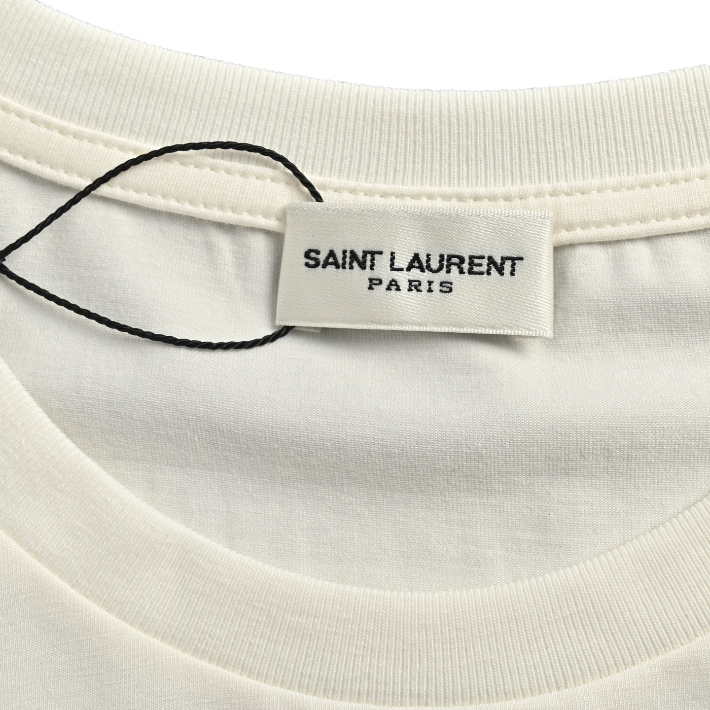 サンローラン「Saint Laurent」チェストロゴ エンブロイダリー Tシャツ