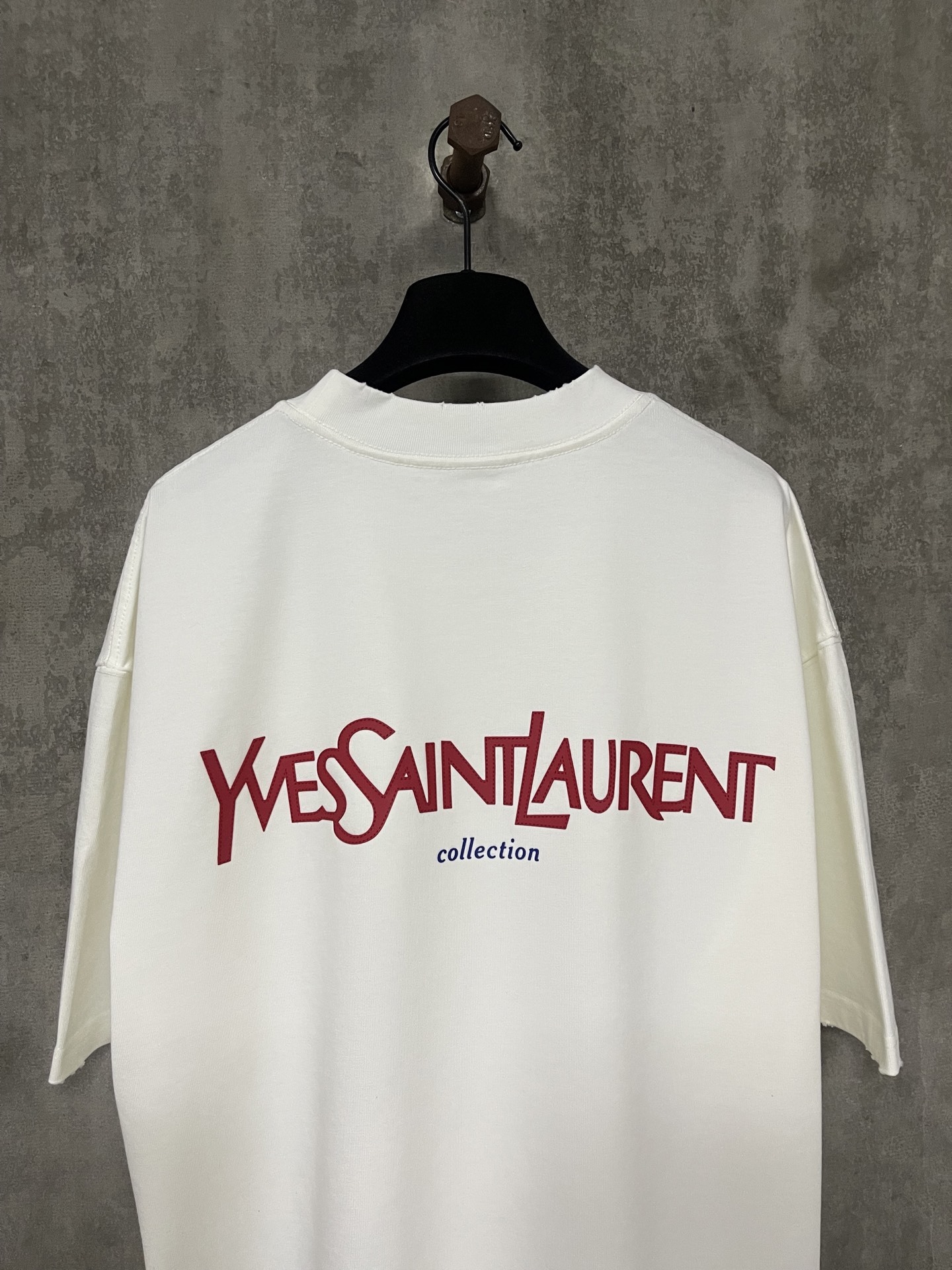 サンローラン「Saint Laurent」25SS クラシックロゴ プリント ヘビーウェイトTシャツ
