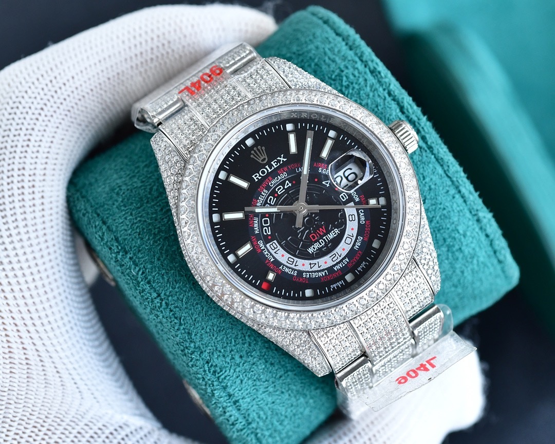 ロレックス「Rolex」‌ デイトナ 126589TBR フルダイヤモンド クロノグラフ腕時計40mm