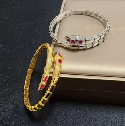 ブルガリ「Bvlgari」Serpenti Viper ルビーブレスレット15cm