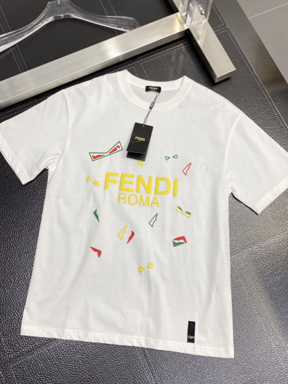 フェンディ「Fendi」2025SS エクスクルーシブ メンズ カジュアル ショートスリーブTシャツ