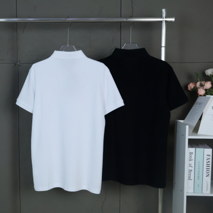 カナダグース「Canada Goose」Beley メンズ ブラック＆ホワイトロゴ ショートスリーブTシャツ