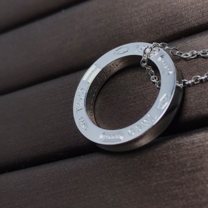 ティファニー「Tiffany & Co.」1837 シリーズ CNC彫刻プレートネックレス