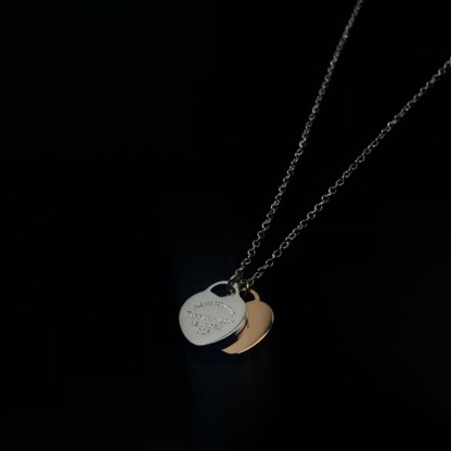 ティファニー「Tiffany & Co.」Return to Tiffany™ ダブルハートタグ ネックレス40.6CM