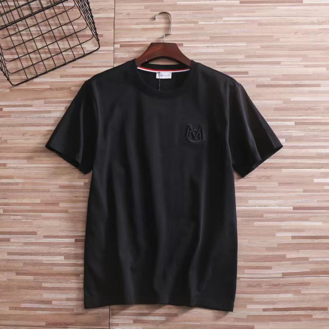 【ワンフォーワン】モンクレール「Moncler」サマー クルーネック 刺繍 Tシャツ【在庫僅少】