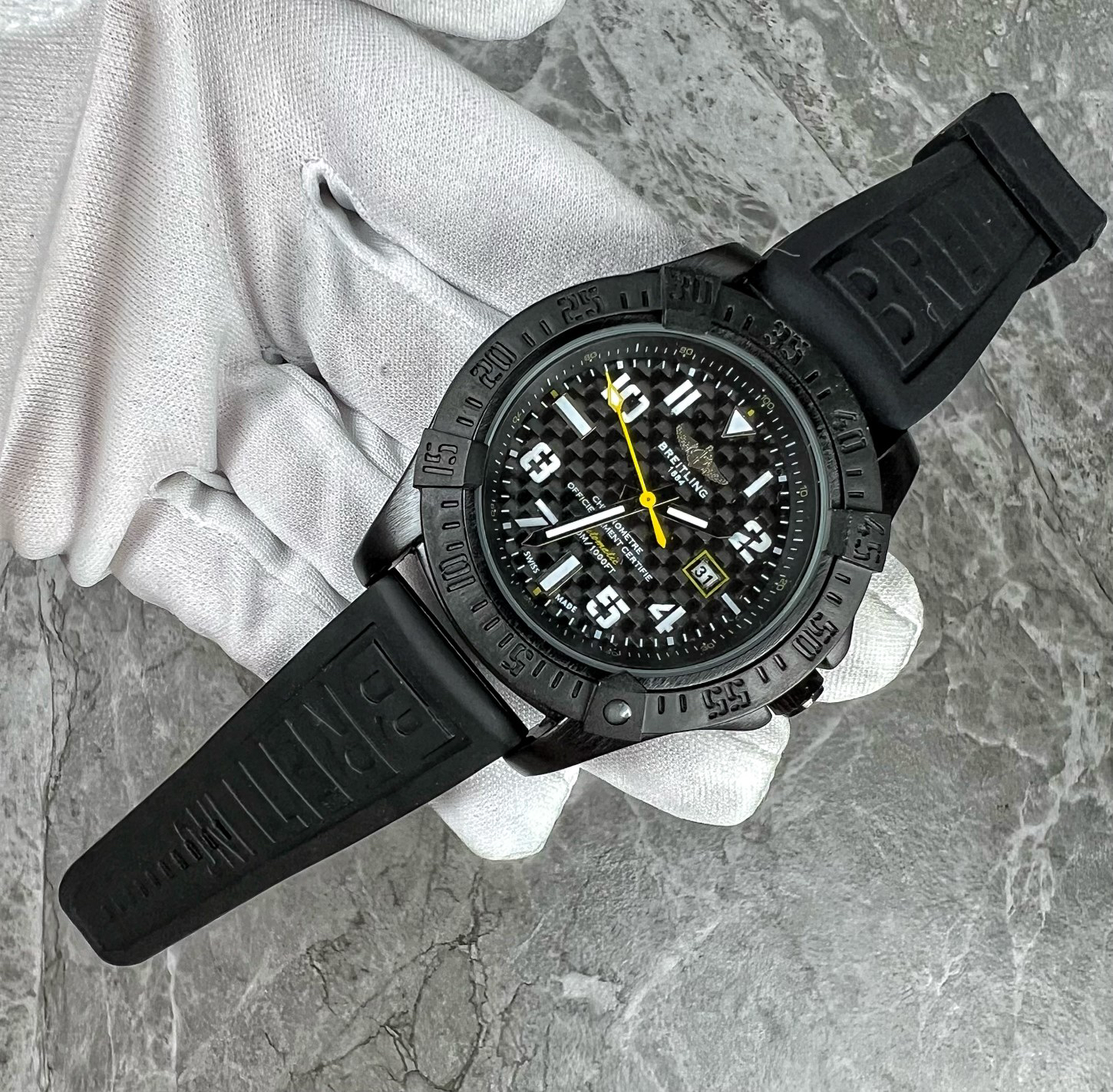 ブライトリング［Breitling］イエローポインターカレンダー クォーツ41 mm腕時計