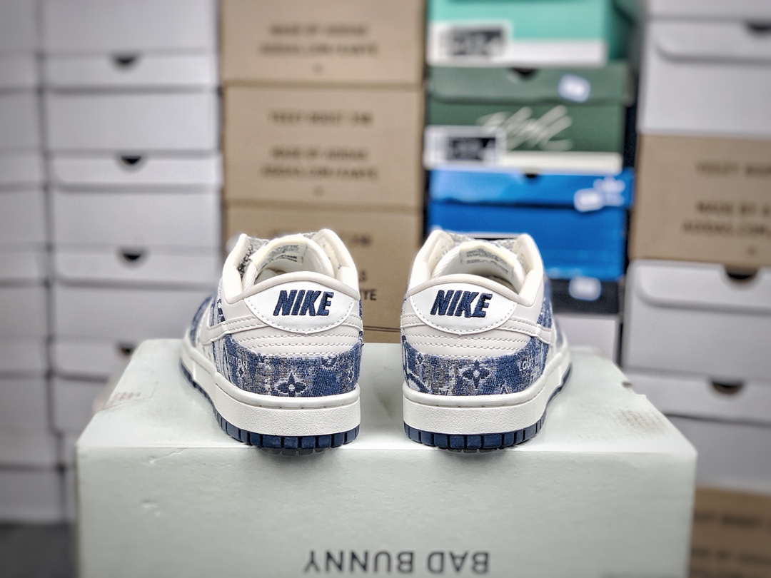 ルイ・ヴィトン「Louis Vuitton」Nike SB Dunk Low ホワイト スニーカー