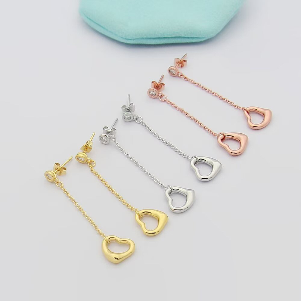 ティファニー「Tiffany & Co.」ハートシングルダイヤモンドピアス