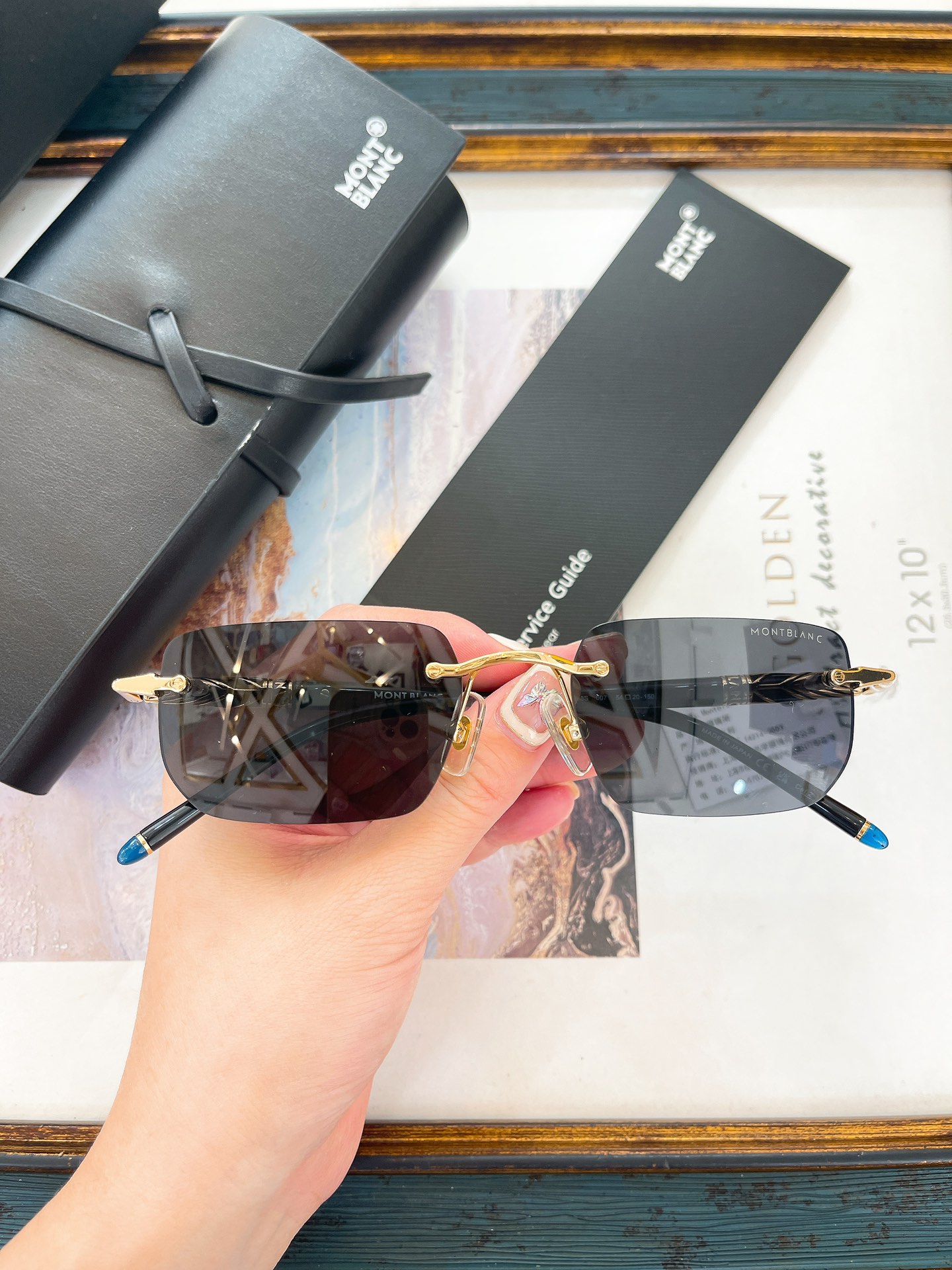 モンブラン「Montblanc」MB658S リムレス サングラス