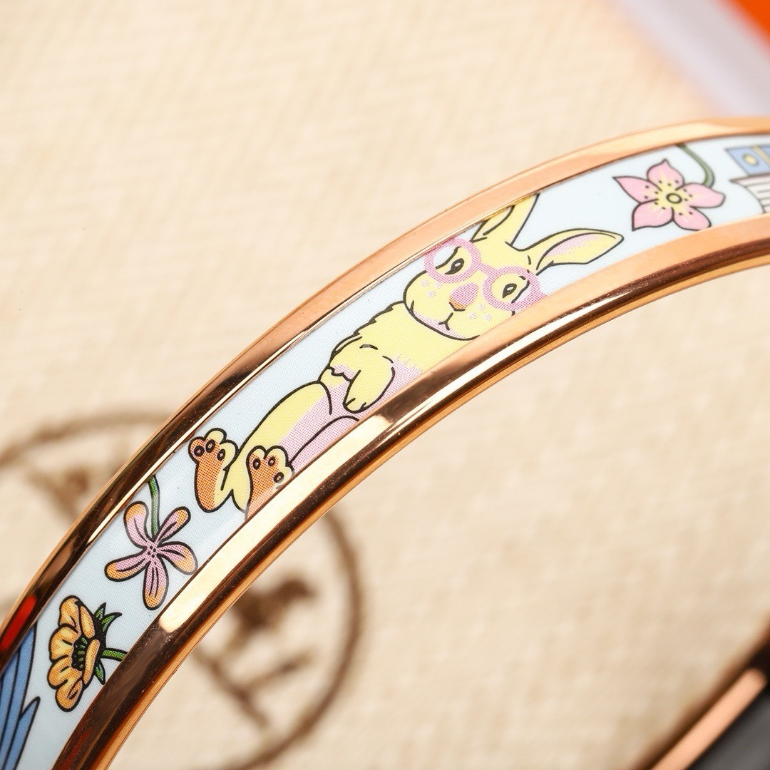 エルメス「Hermès」Tea for Two ラビット エナメル ブレスレット