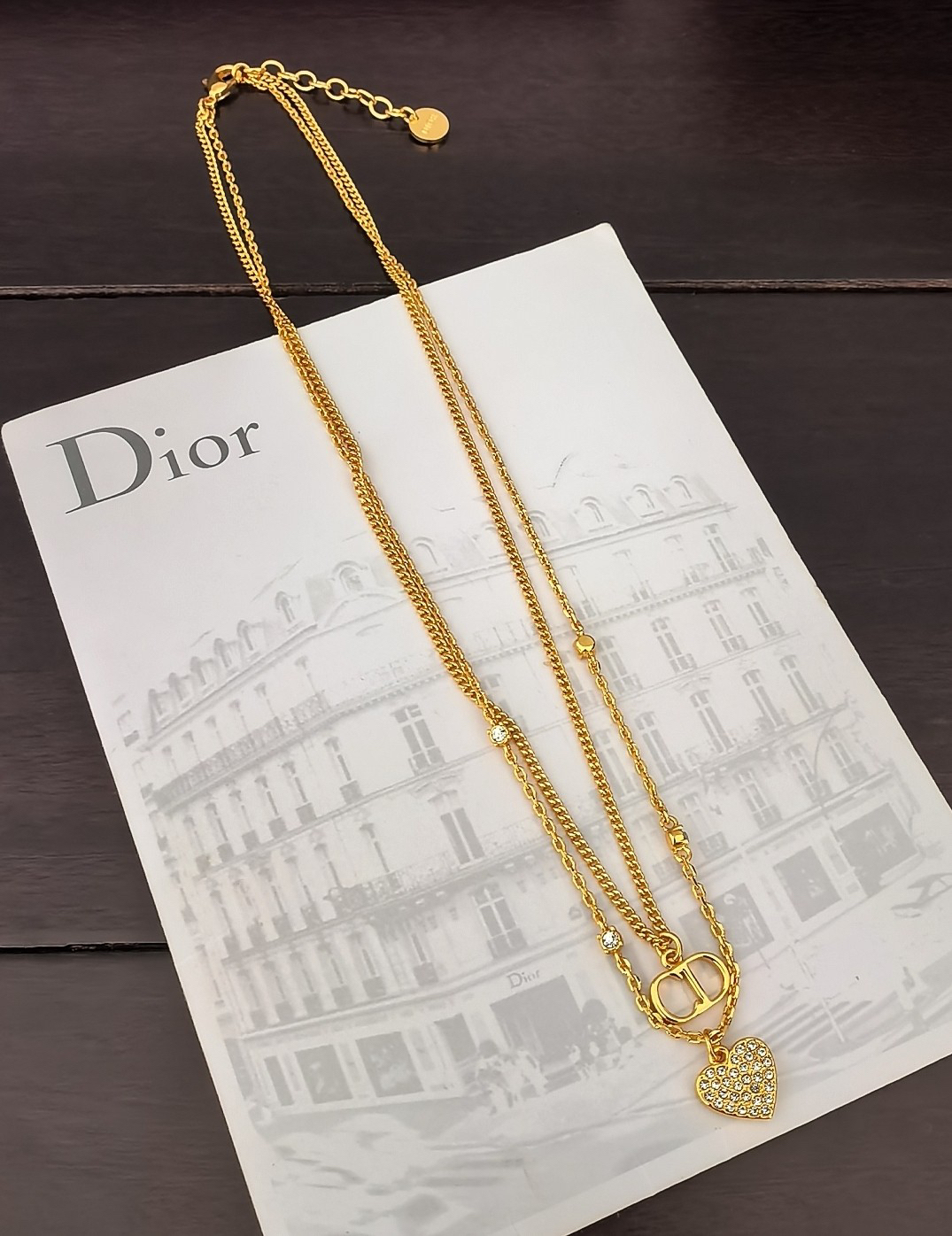 ディオール「Dior」 IN HEART LIGHTS ダブルレイヤーネックレス