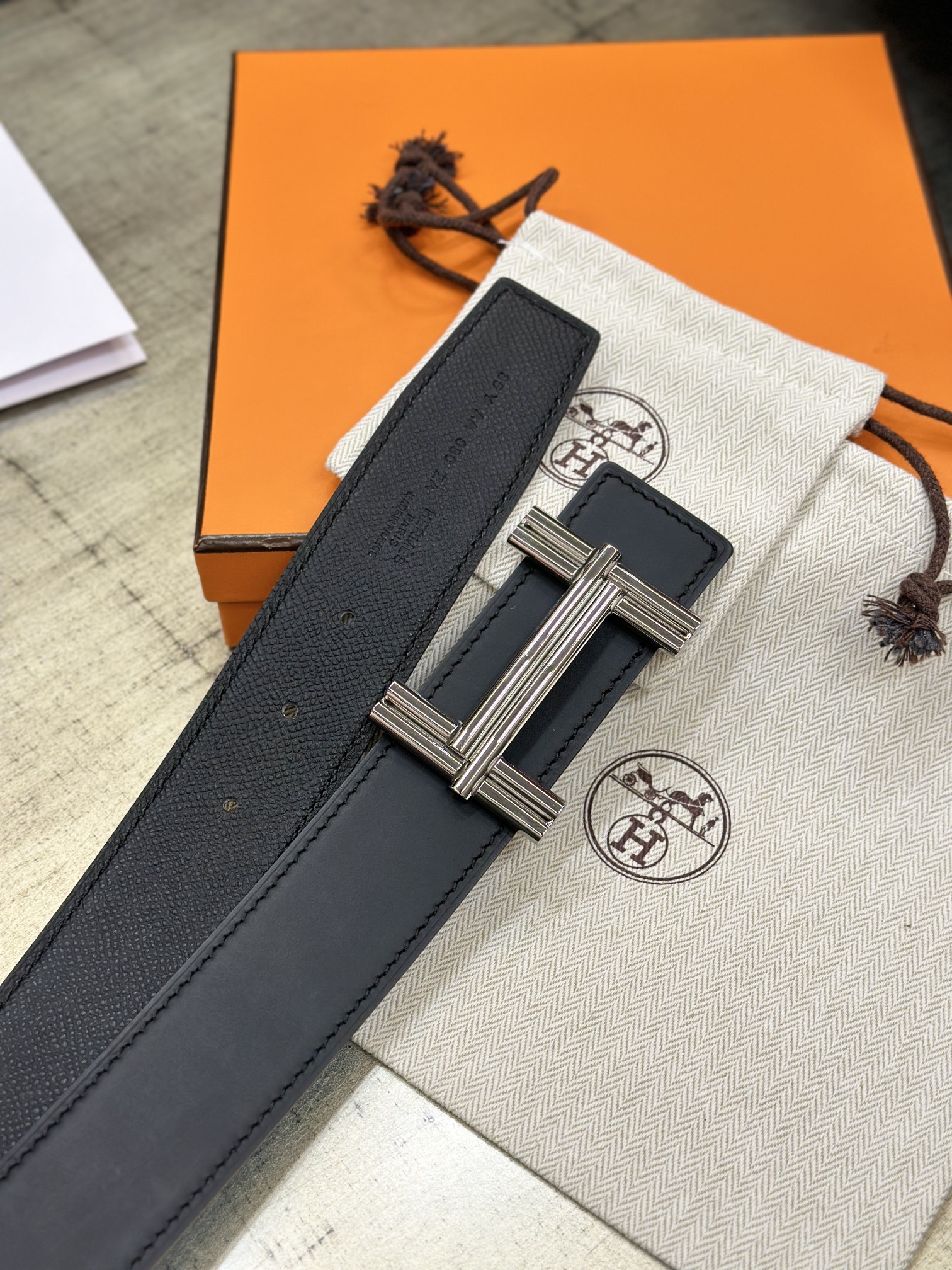 エルメス「Hermès」 Traverse Belt Buckle ベルト100cm