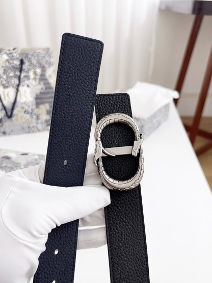 ディオール「Dior」リバーシブル リジーカーフレザーベルト100CM