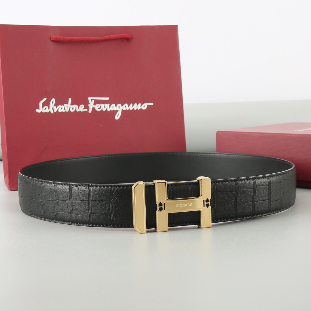 エルメス「Hermès」プレミアムスチールバックル ベルト100cm