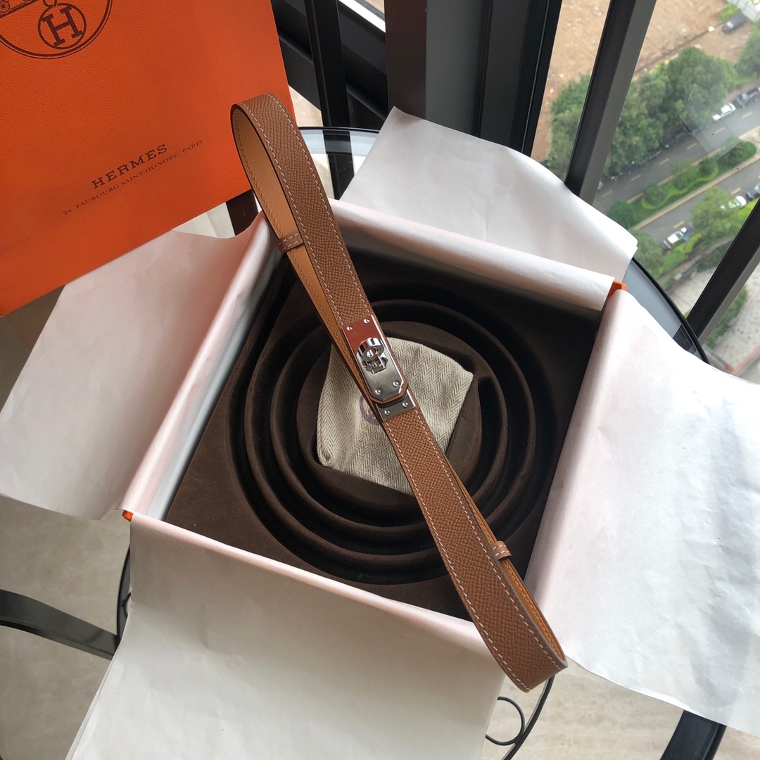 エルメス「Hermès」 Kelly Pocket 18 レザーベルト100cm