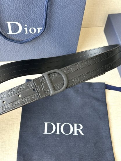 ディオール「Dior」Montaigne 3.5cm ダブルフェイスレザーベルト100CM