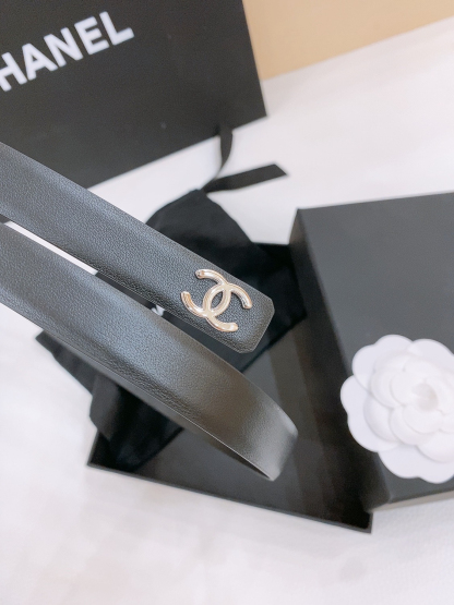 シャネル「Chanel」クラシック ダブルC レザーベルト ベルト100CM