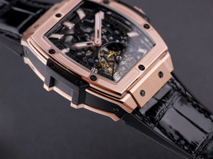 ユーボット「Hublot」MASTERPIECEシリーズ906モデルの真陀フライホイール腕時計45mm