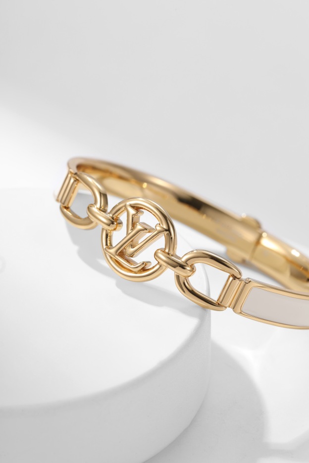 ルイ・ヴィトン「Louis Vuitton」  ホワイトエナメル ブレスレット