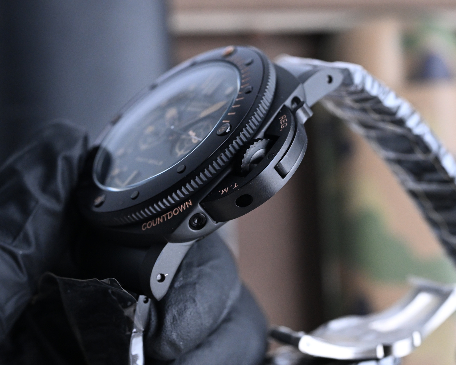 パネライ「Panerai」BMG-TECH™ 47 mmプロフェッショナル潜水式オープンワークウォッチ