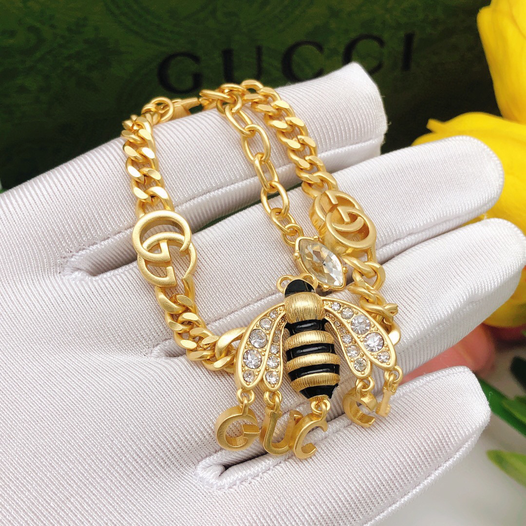 グッチ「Gucci」GGビー ショートチェーン ブレスレット