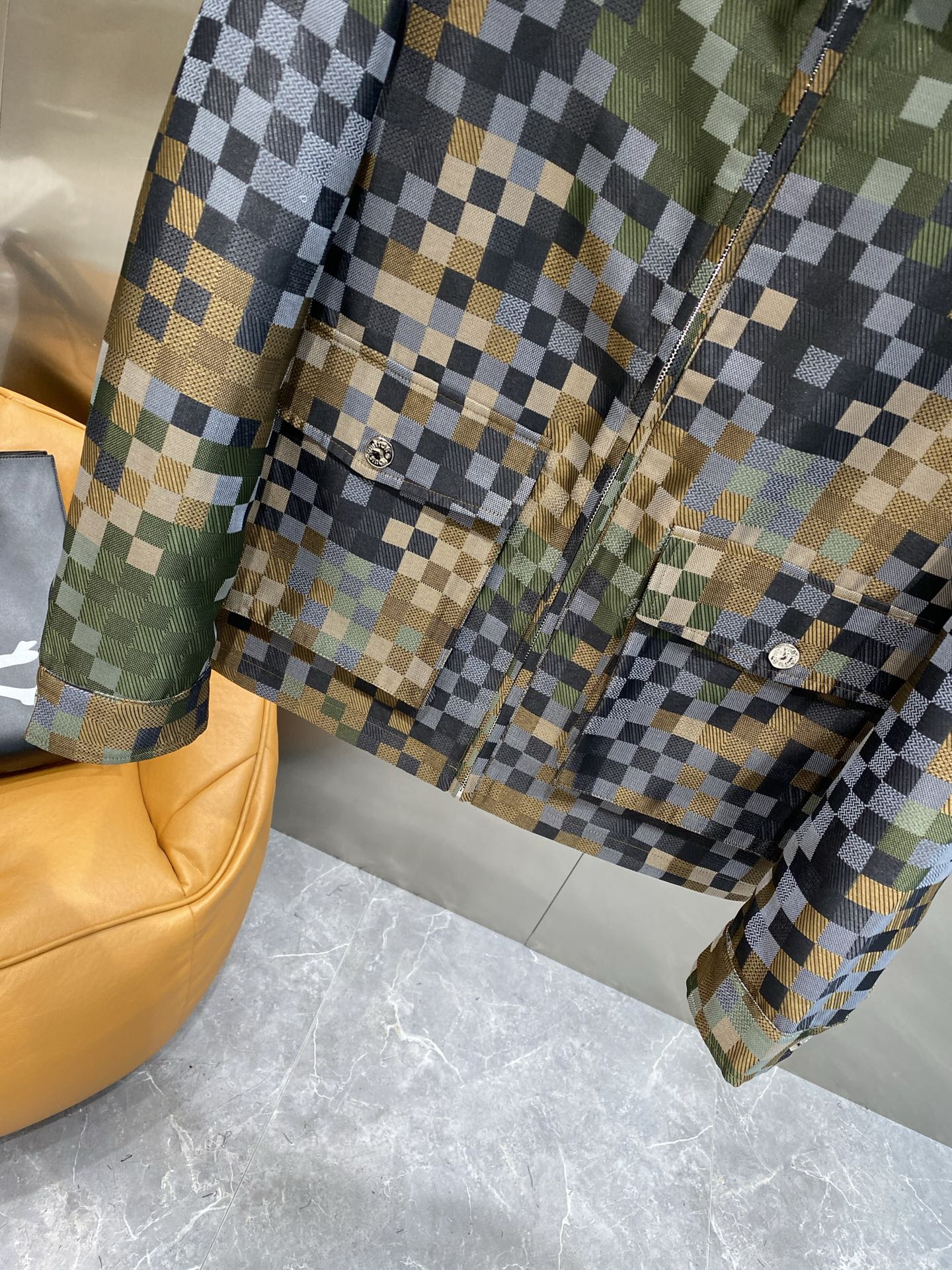 ルイ・ヴィトン「Louis Vuitton」 2025 春夏 カラー ブロック チェック ジャケット