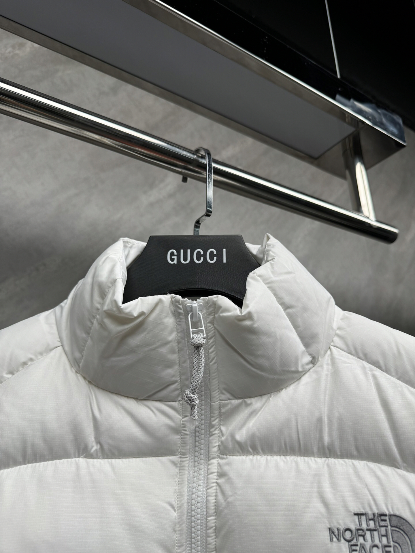 ザ・ノースフェイス「The North Face」アメリカンスタイル ショート パッチワーク ダウンジャケット