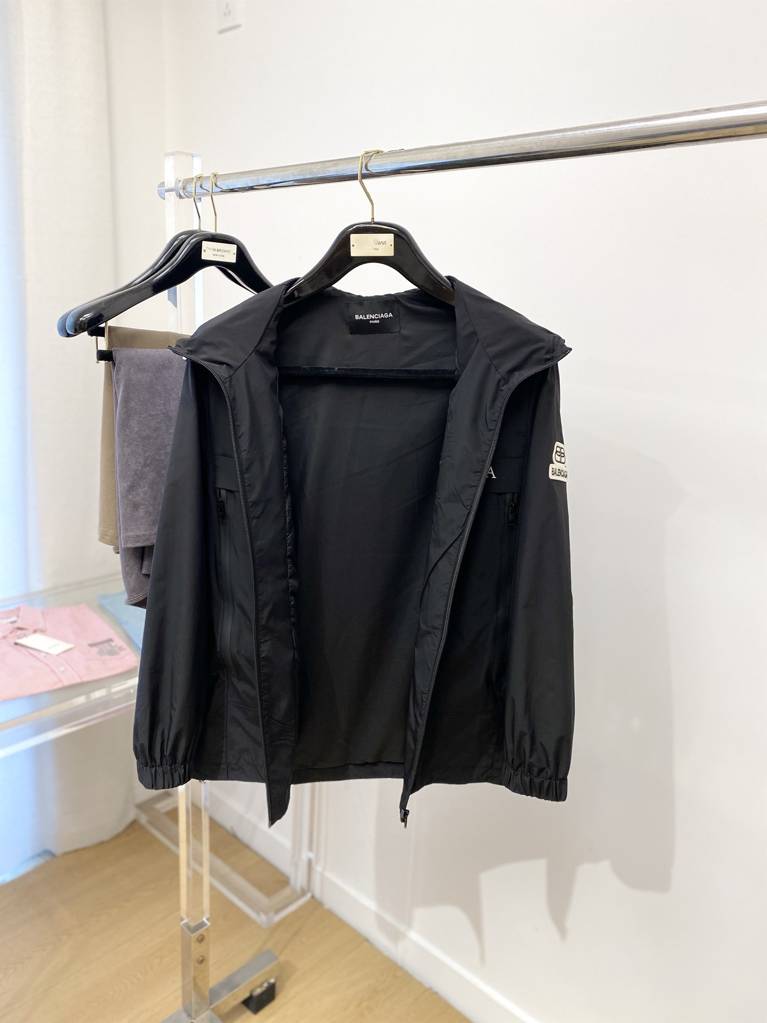 バレンシアガ「Balenciaga」2024年春夏 フレームロゴ デニムジャケット