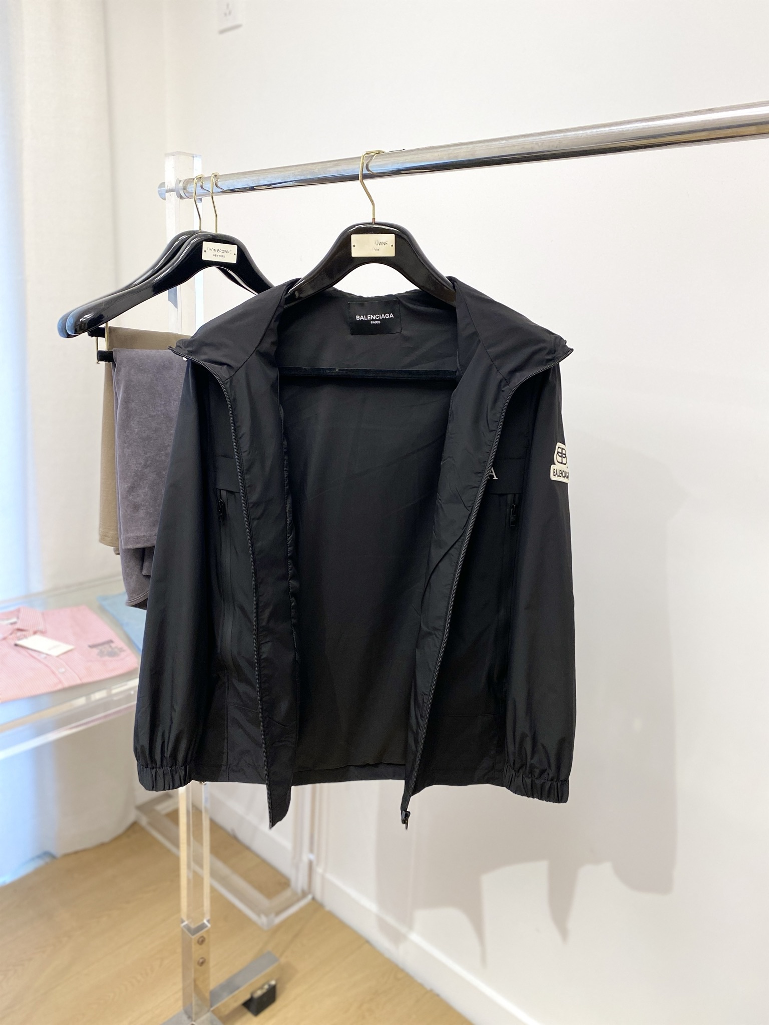 バレンシアガ「Balenciaga」2024年春夏 フレームロゴ デニムジャケット