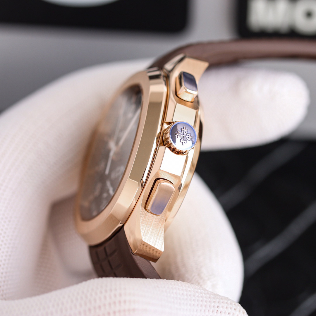 パテック フィリップ「Patek Philippe」メンズ マルチファンクション メカニカルウォッチ アクアノート 5968A-001 42MM