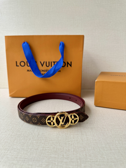 ルイ・ヴィトン「Louis Vuitton」Damier Santur リバーシブル ベルト100CM-ISETAN PRESTIGE CURATED