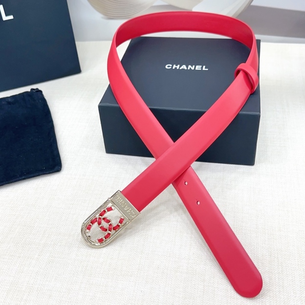 シャネル「Chanel」ダブルフェイス レザー ベルト100CM