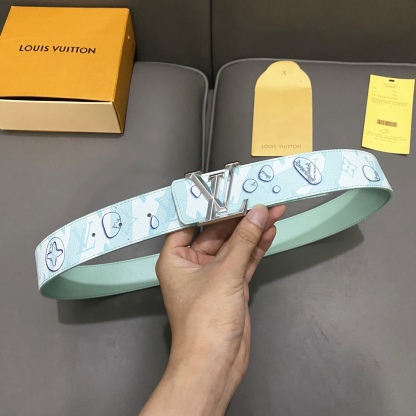 ルイ・ヴィトン「Louis Vuitton」モノグラム キャンバス＆レザー ベルト100CM