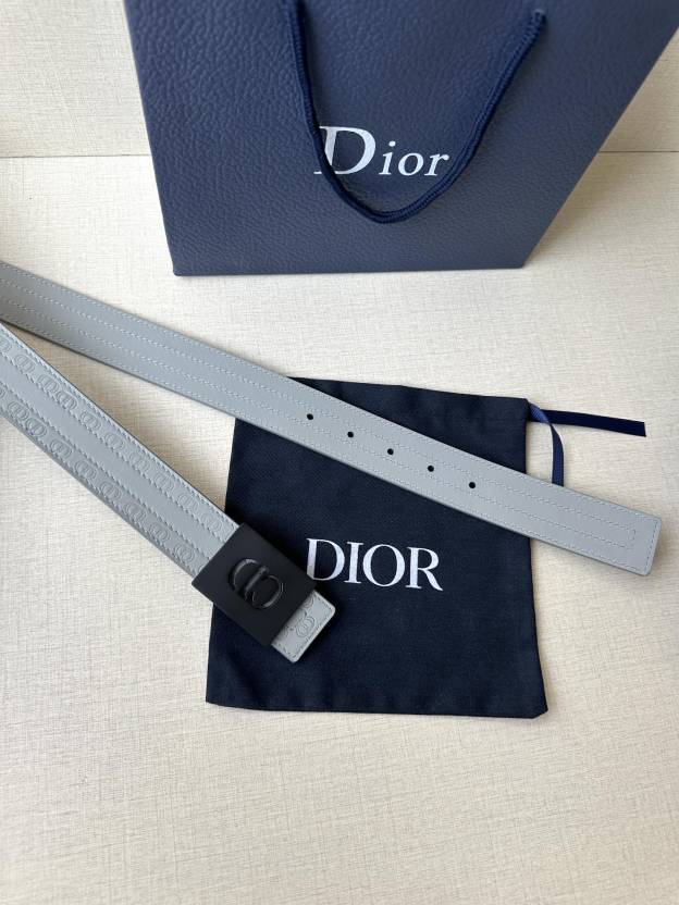ディオール「Dior」CD Icon リバーシブル レザー ベルト100CM