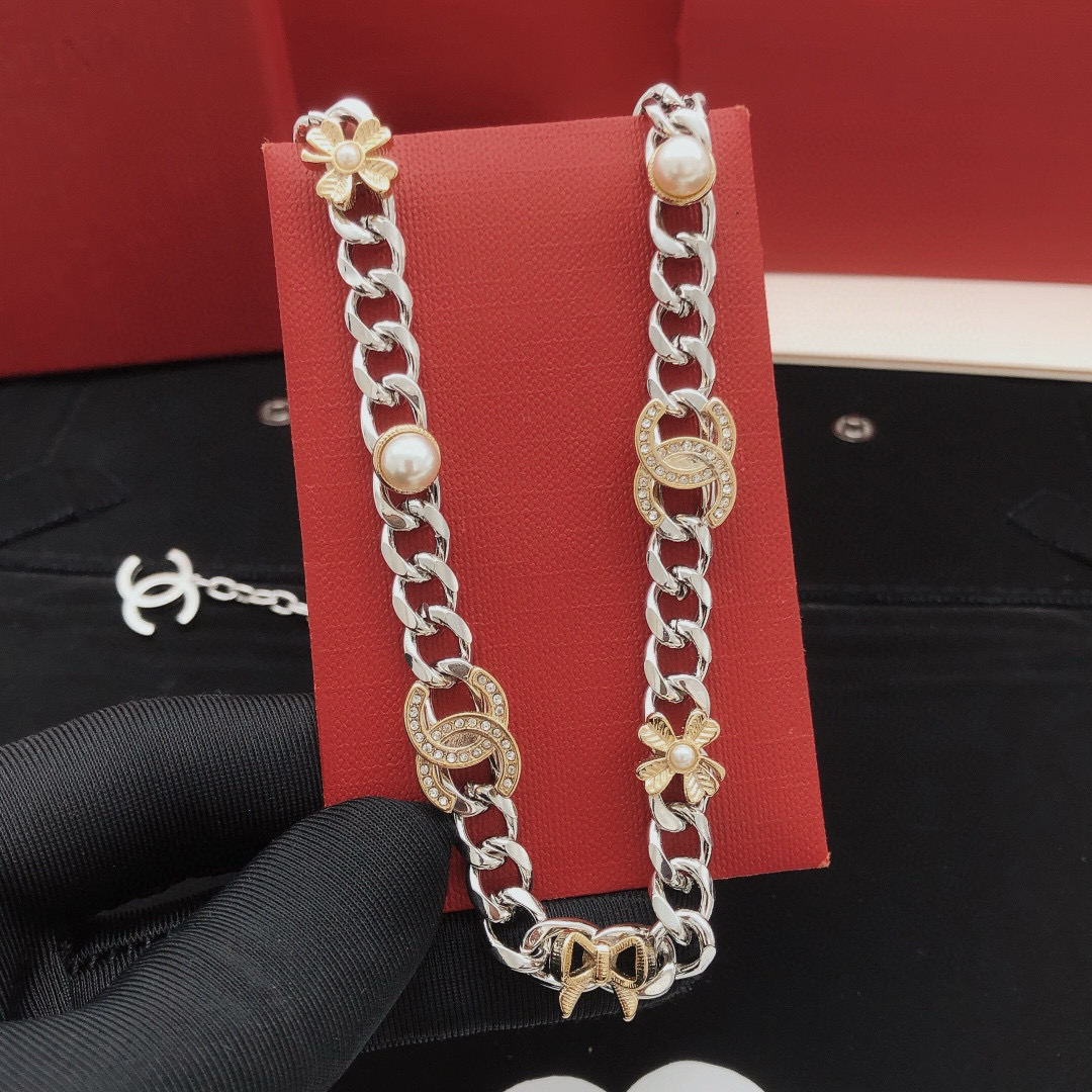 シャネル「Chanel」Ruban ビジョワール ネックレス42cm