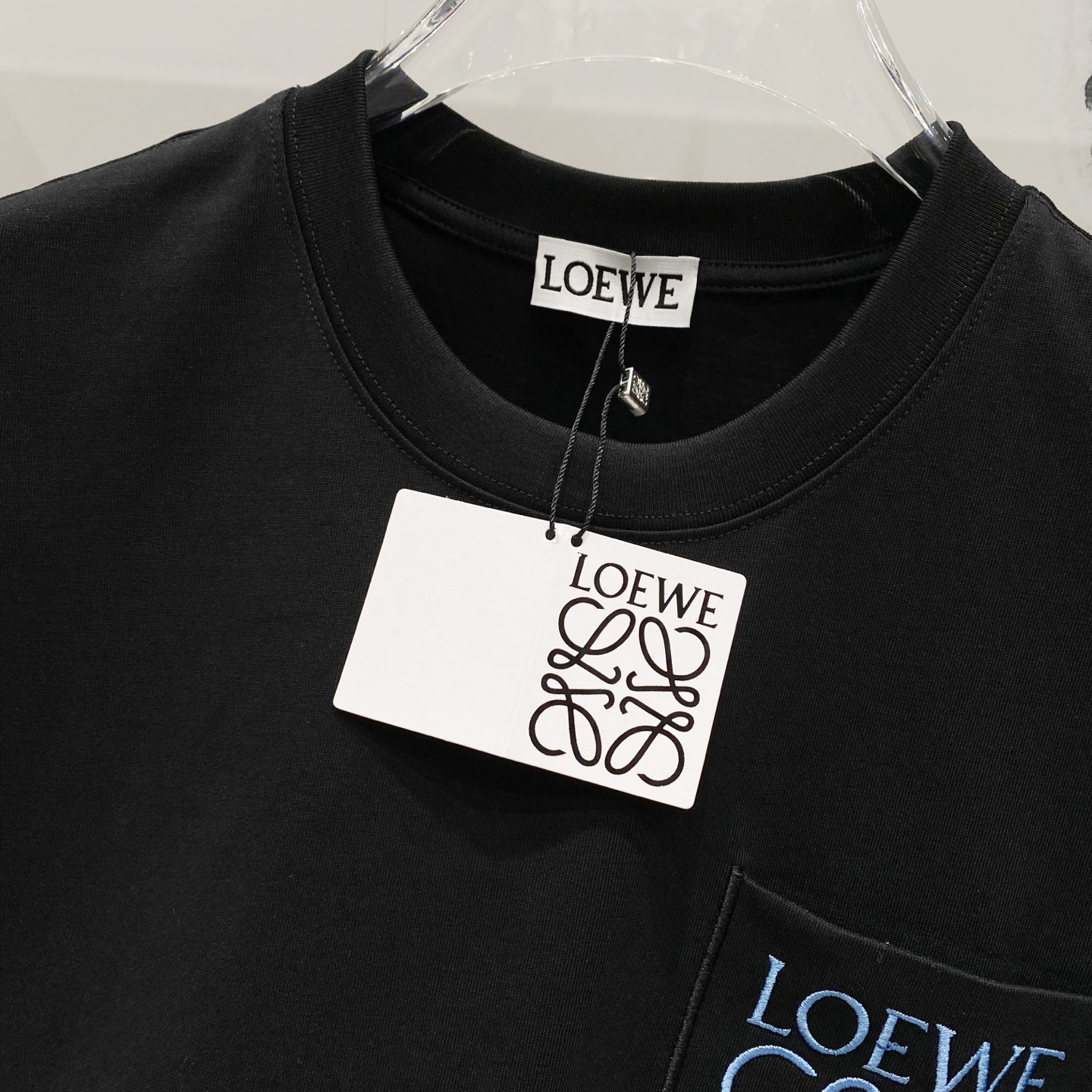 ロエベ「Loewe」パケット&カラーリング刺繍ロゴ半袖Tシャツ
