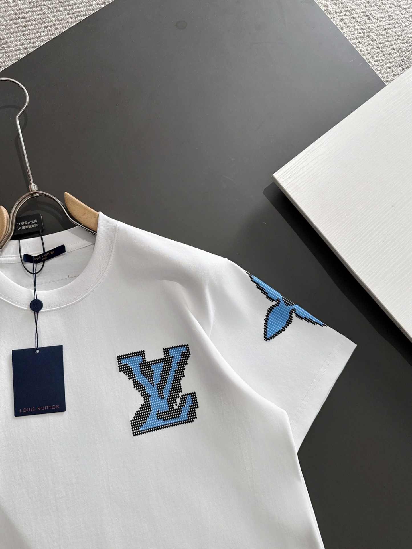 ルイ・ヴィトン「Louis Vuitton」ハイネックプレミアムコットン半袖Tシャツ