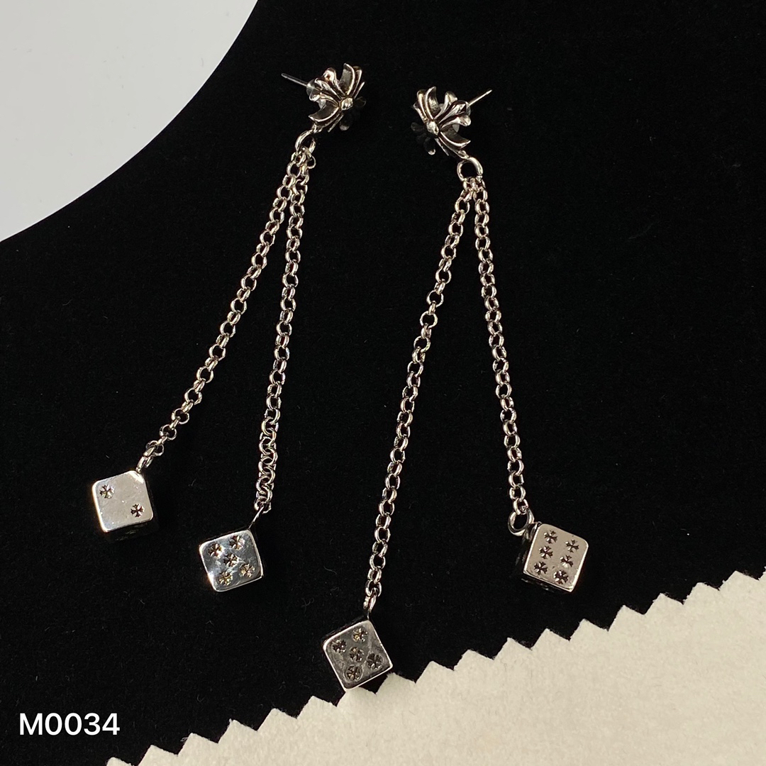 クロムハーツ「Chrome Hearts」ダイスロングピアス S925 ピアス