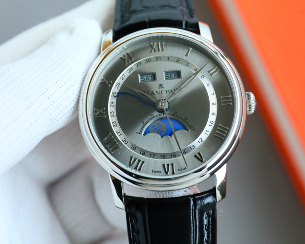 ブランパン「Blancpain」ヴィルレ コンプリートカレンダー ムーンフェイズ 自動巻き腕時計40mm