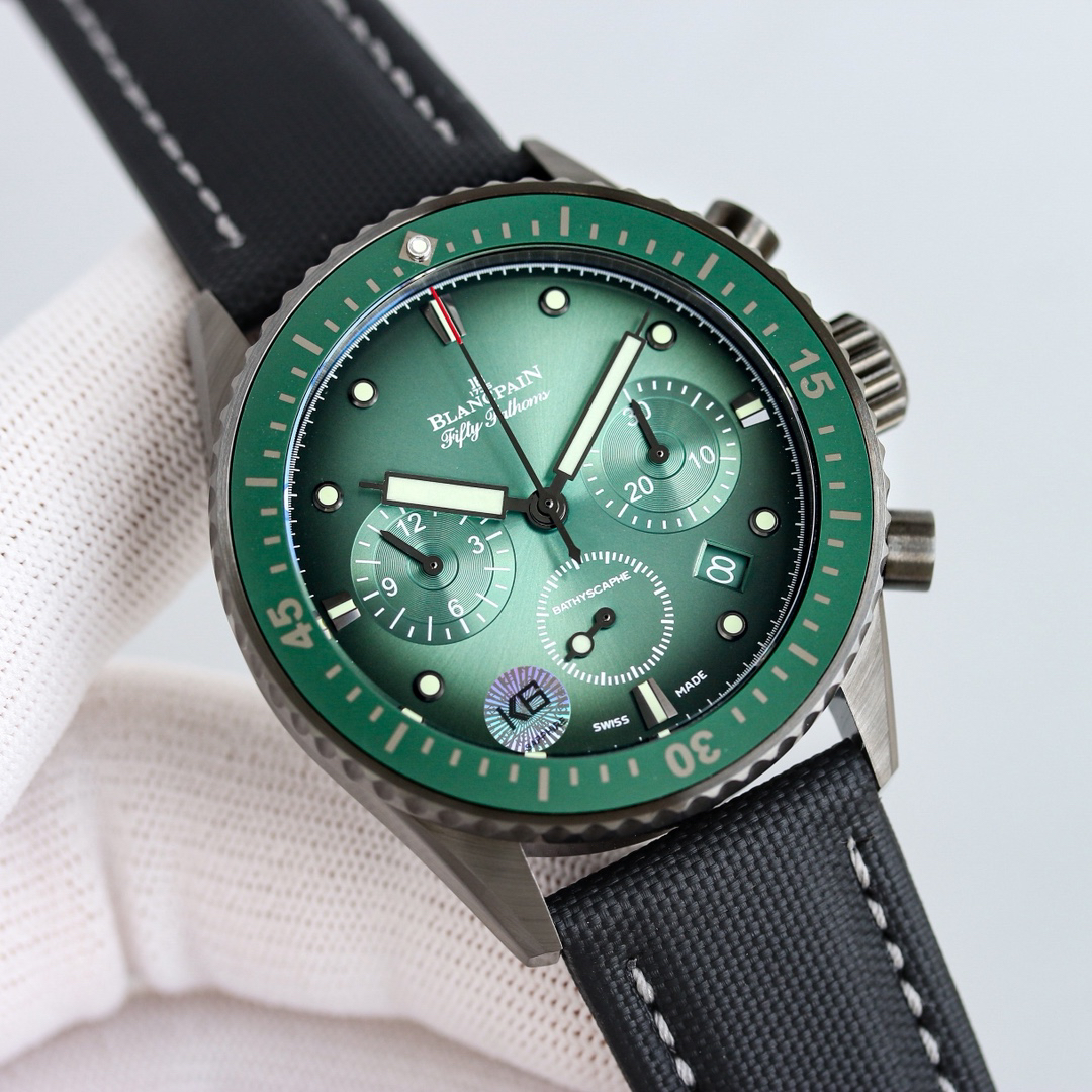 ブランパン「Blancpain」フィフティ・ファゾム バチスカーフ フライバッククロノグラフ自動巻きダイバーズウォッチ43.6mm