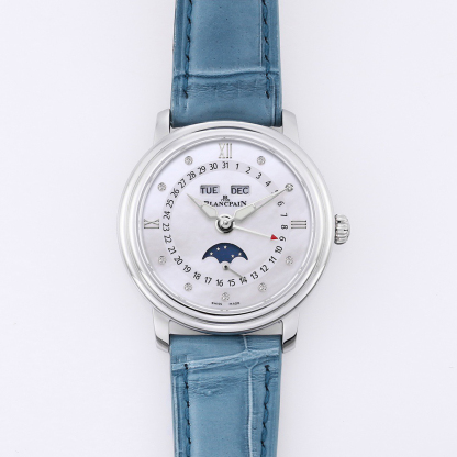 ブランパン「Blancpain」ヴィルレ レディース ムーンフェイズ＆コンプリートカレンダー自動巻き腕時計35mm