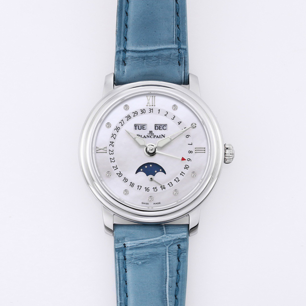 ブランパン「Blancpain」ヴィルレ レディース ムーンフェイズ＆コンプリートカレンダー自動巻き腕時計35mm