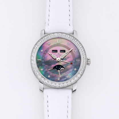 ブランパン「Blancpain」 ヴィルレ レディース ムーンフェイズ＆コンプリートカレンダー自動巻き腕時計35mm
