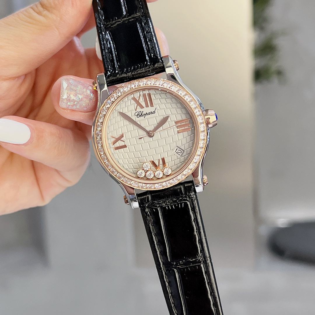 ショパール「Chopard」Happy Diamonds レディースウォッチ36MM