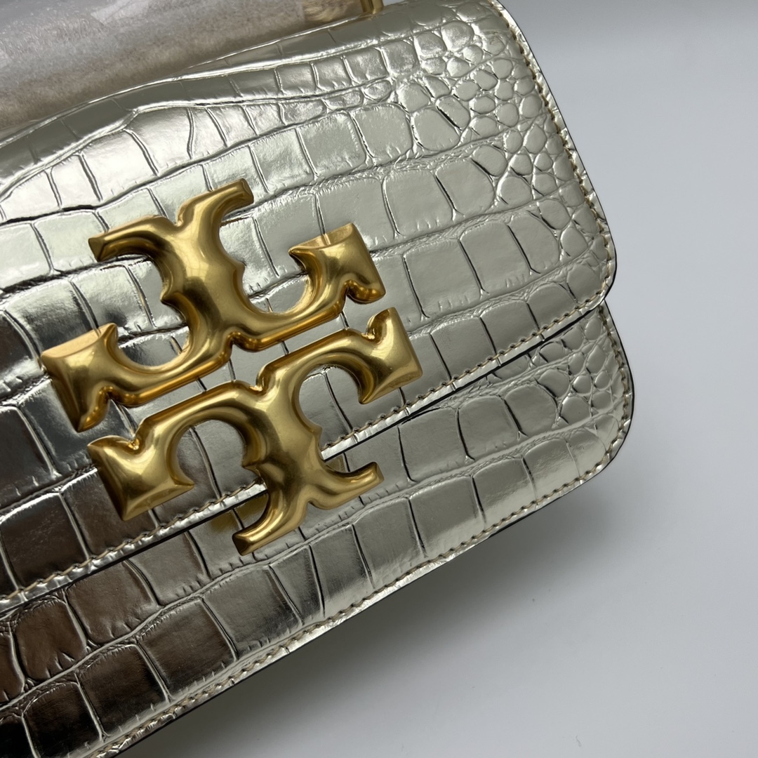トリー バーチ「Tory Burch」 ELEANOR スモール クロコダイルエンボス ショルダーバッグ