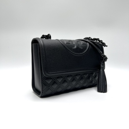 トリー バーチ「Tory Burch」Flemingキャビア牛革菱格チェーンバッグ